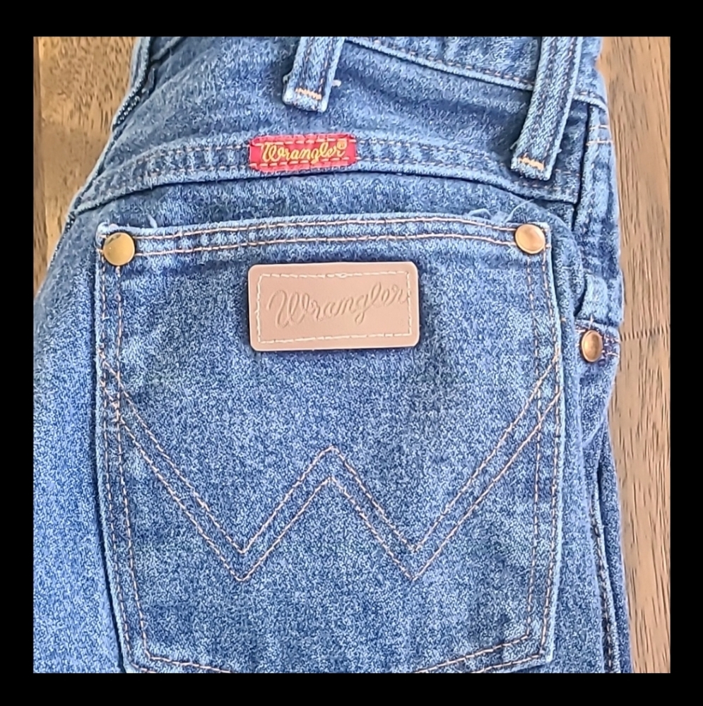 Vtg 9/10 WRANGLER high waist mom jeans women's country Western Made In USA. Y2K - Picture 2 of 9
